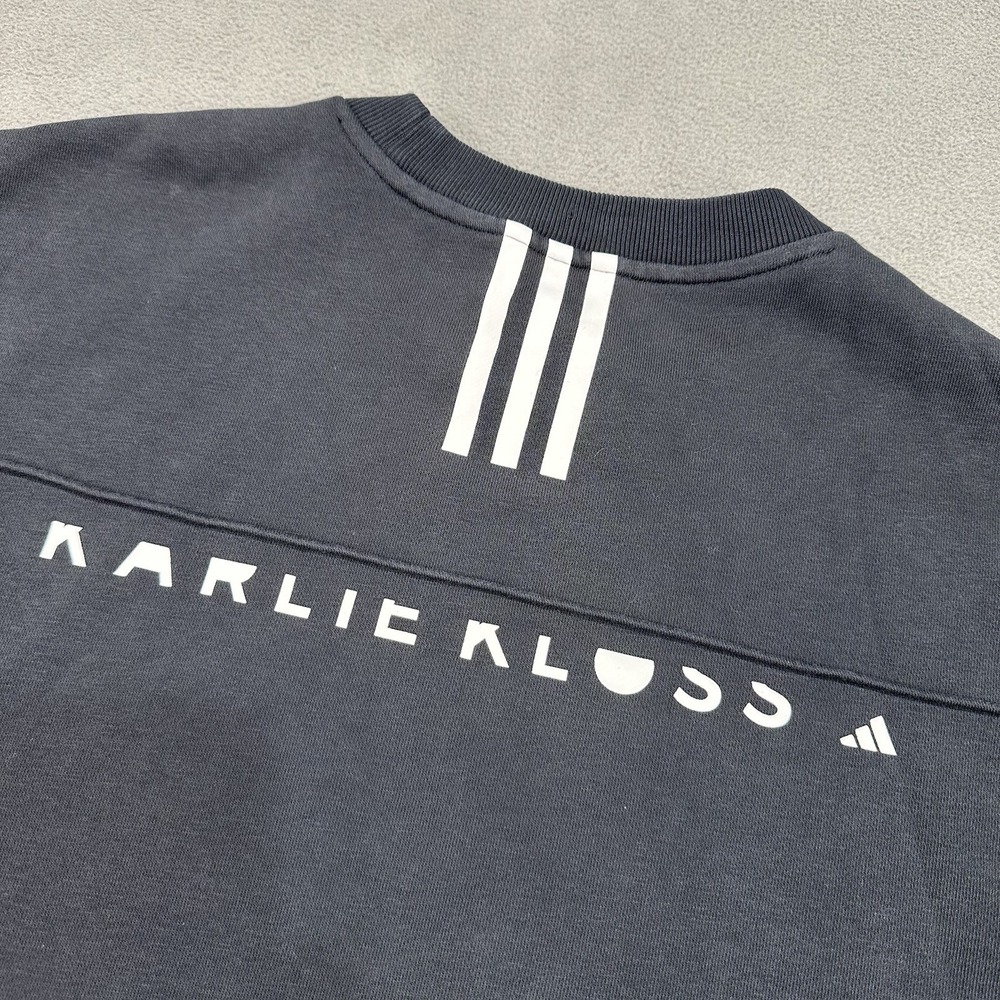 Adidas X Karlie Kloss Women's S Crew Neck Sweatshirt Black Oversized Pullover
